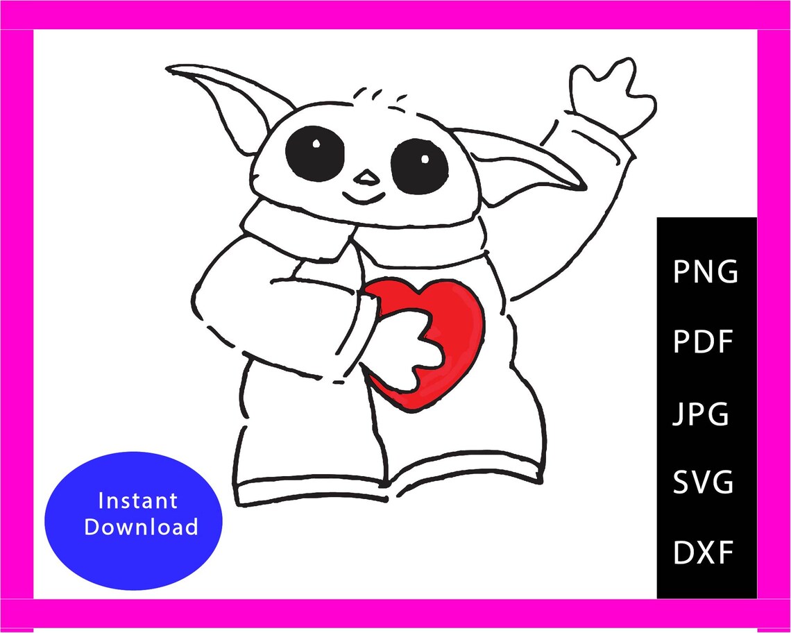 Download Baby Yoda SVG Disney Png Files Svg Baby | Etsy