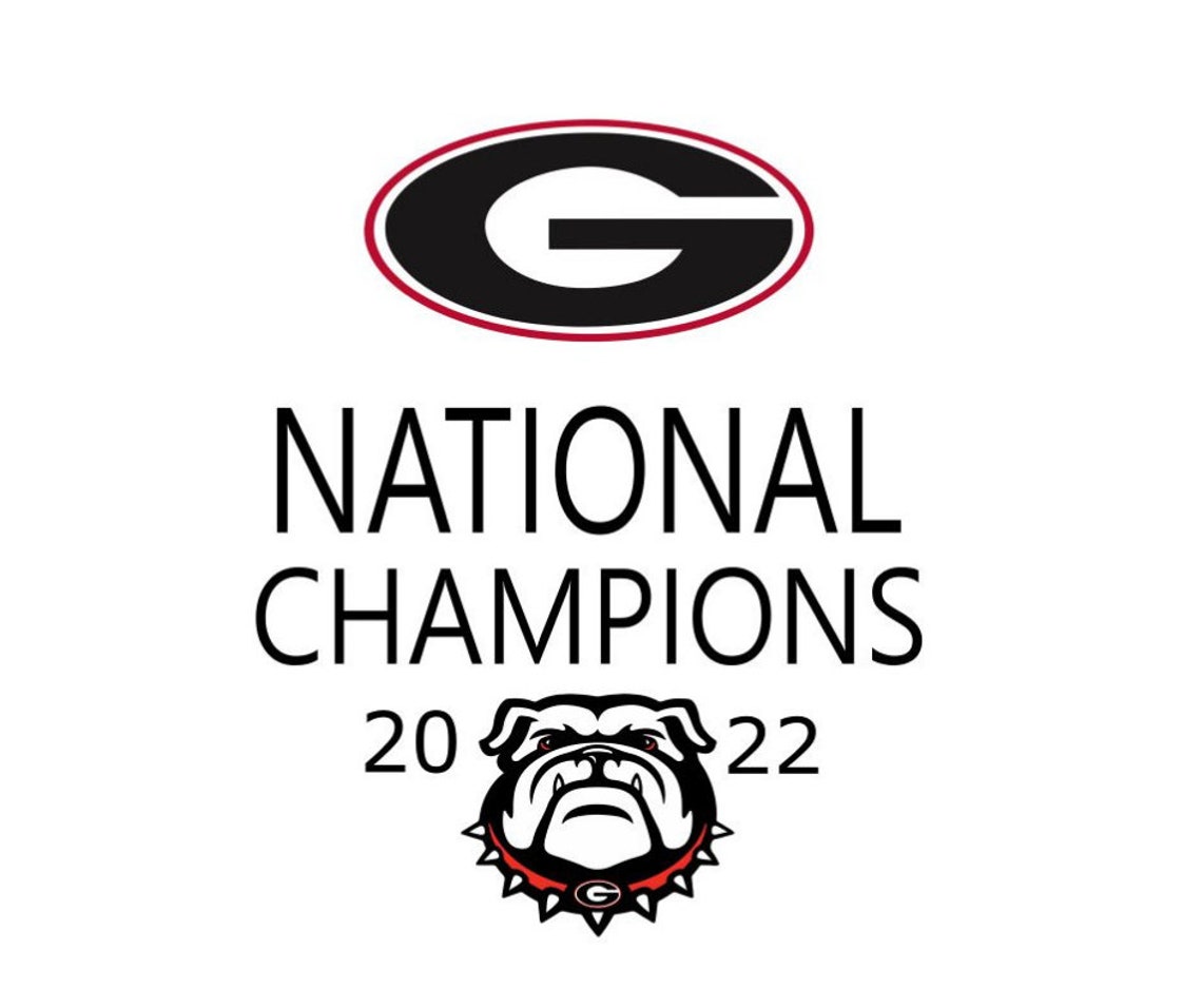 National Champions 2022 SVG File Bulldogs G Etsy Canada