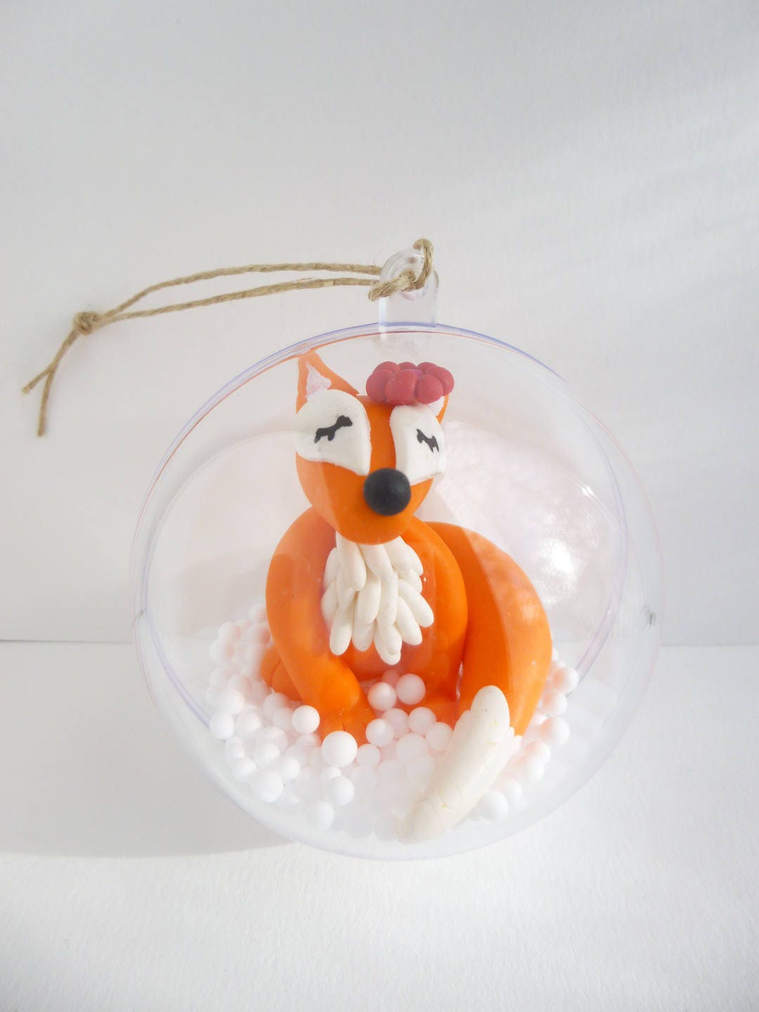 Boule de Noël Renarde Rousse Rêveuse