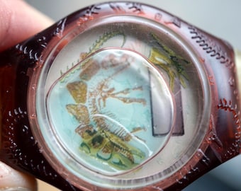 Dinosaurier BURGER KING Sammleruhr - Vintage Armbanduhr Digital, Quartzuhr, Design Armband Rarität - Neu ungetragen in OVP