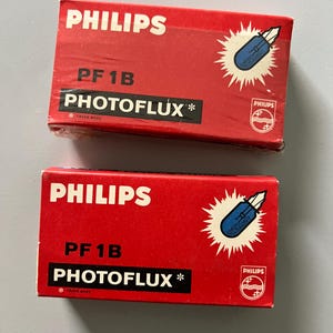 Flash lamps - Philips PF1B - 2 packs, rarity, collector&#39;s item 1960 PHOTOFLUX