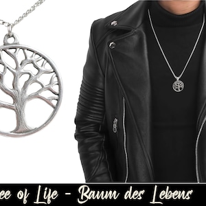 Necklace with large tree of life pendant, tree of life, world tree, root tree symbol pendant