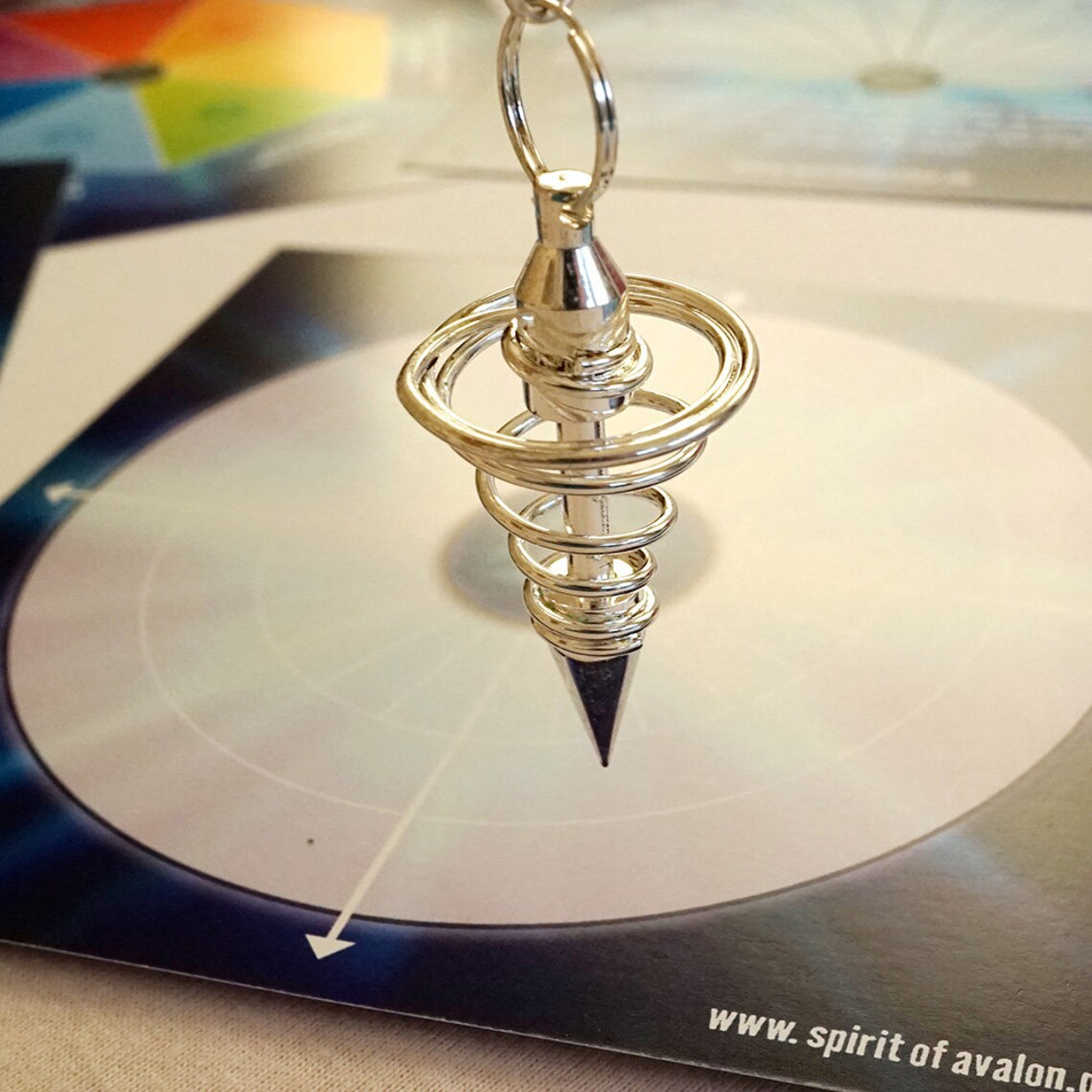 Pendulum Set for Beginners With Metal Spiral Pendulum Etsy