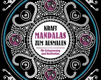 Beautiful mandala coloring pages for coloring and relaxation, 10 A4 designs, coloring book as a PDF for instant download.