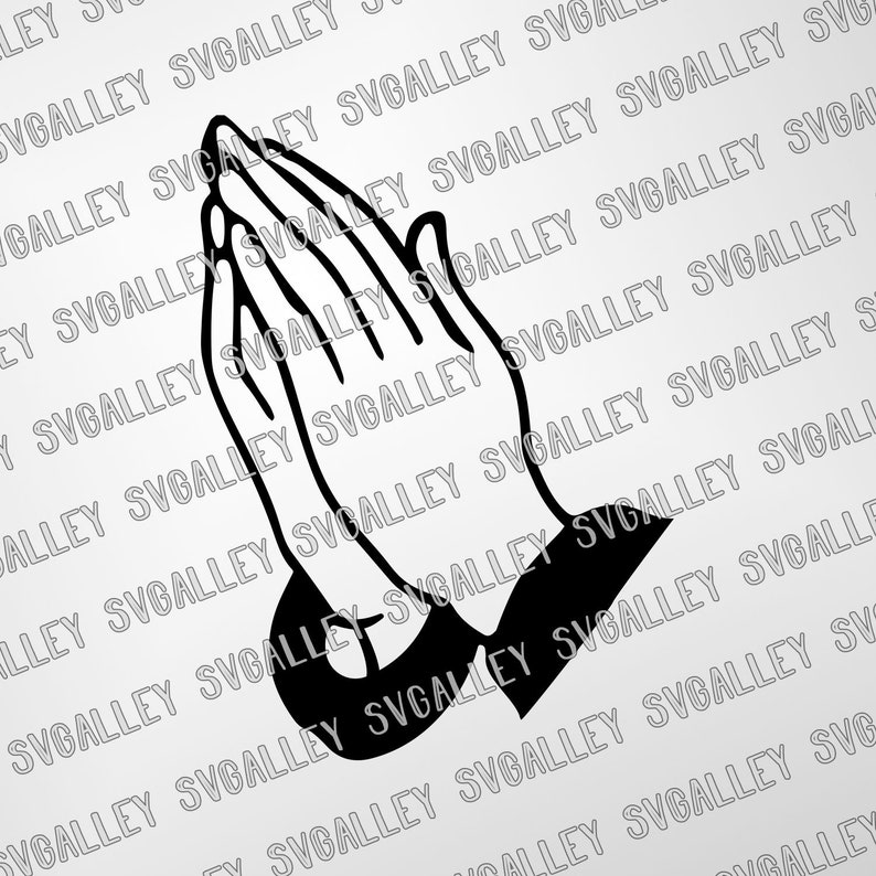 Download Cutting Template Vector Clip Art For Commercial Personal Use Faith Svg Praying Hands Svg Cameo Cricut Prayer Svg Silhouette Clip Art Art Collectibles Leadcampus Org
