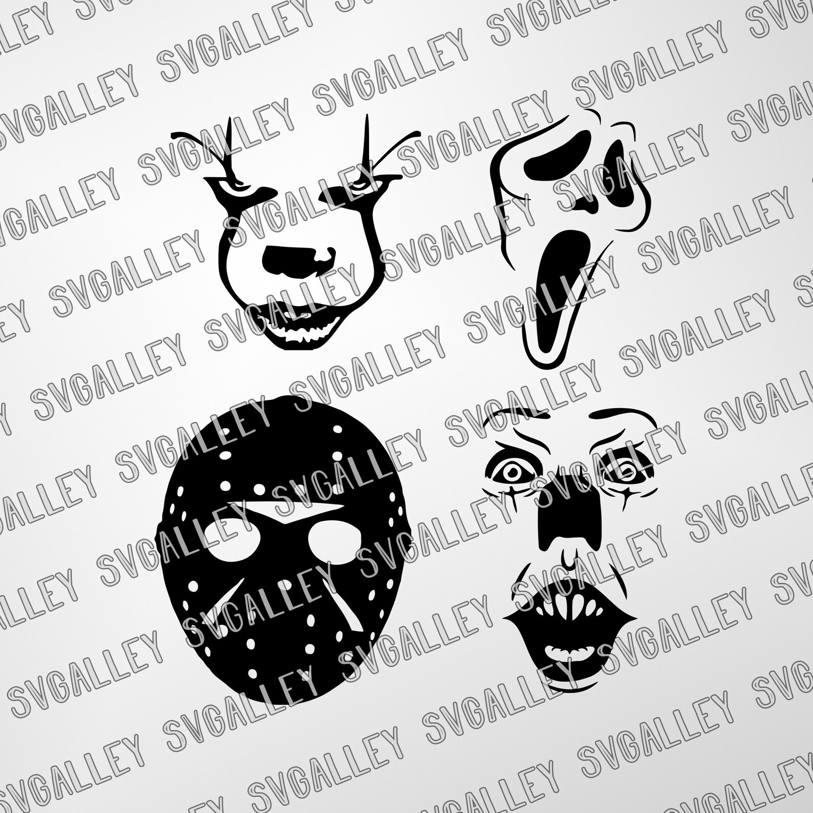 Horror Movie Villains SVG Halloween SVG Villains Halloween | Etsy