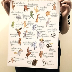 Alphabet print • Alphabet poster • printble alphabet • nursery print • nursery decor • baby shower gift • kid's room art • kid's wall art image 3