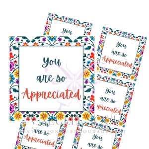 Printable Appreciation Tag | Appreciation Gift Tag | Co-worker Appreciation | Friend Appreciation | Teacher Appreciation | Digital Download