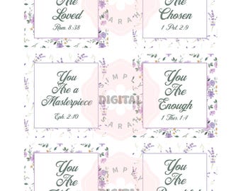 Schrift Karten Printable | Bibel-Vers-Karten | Christliche Ermutigungskarten | Glaube Schrift Printables | Sofortdownload | Digital