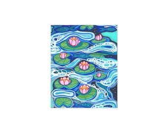 Waterlilies Poster – Semi-Gloss Print