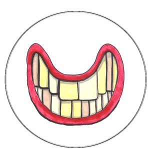 Smile Pin Badge Button image 5