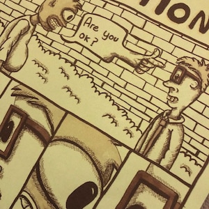 How To Deal With Rejection - Numero 3 - Comic Book Poetry Zine + Pin Badge Button