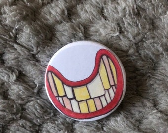 Smile - Pin Badge Button