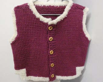 Gilet enfant sans manches brillant.