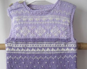 Baby jacquard sleeveless dress