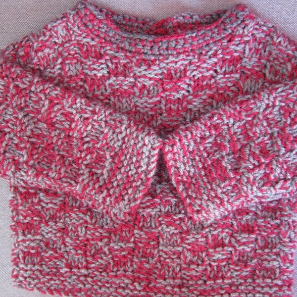 Pull damier bébé