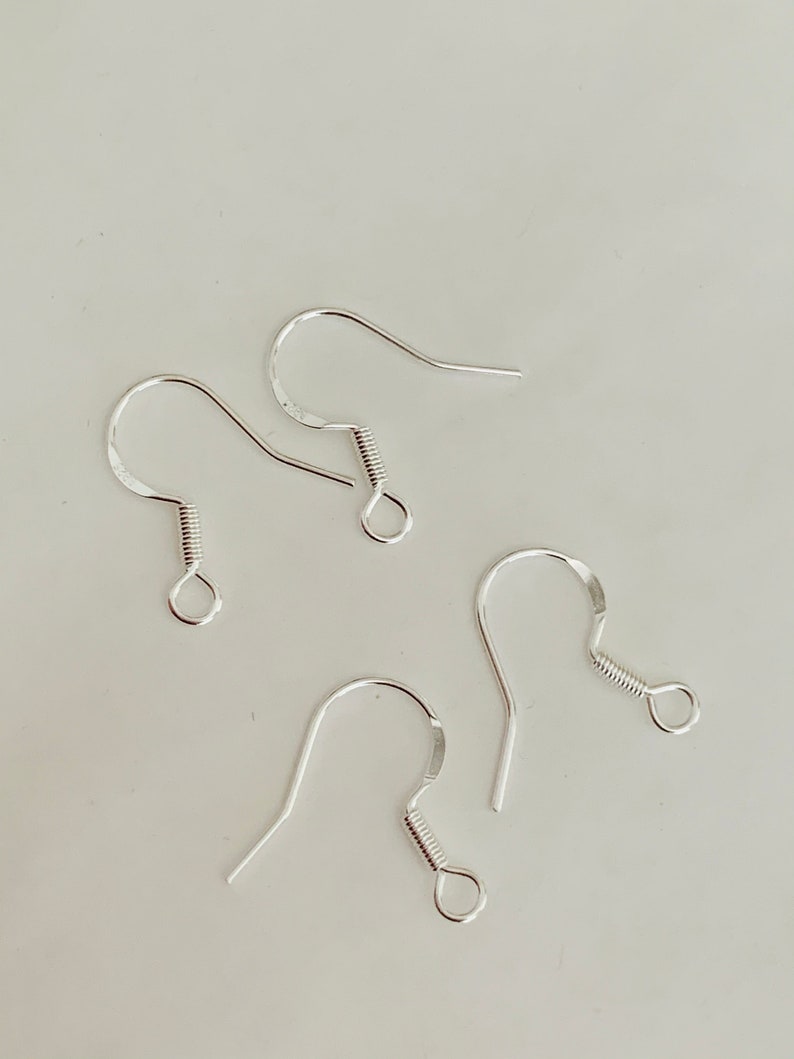 20 earrings hooks 17mm hooks 925 silver plated image 7