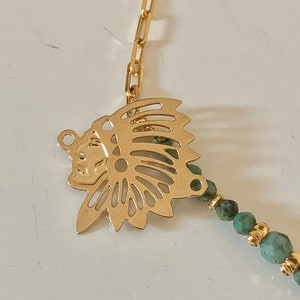 Indischer Kopfverbinder 18,5 x 17,5 mm Gold, 24 Karat vergoldeter indischer Verbinder