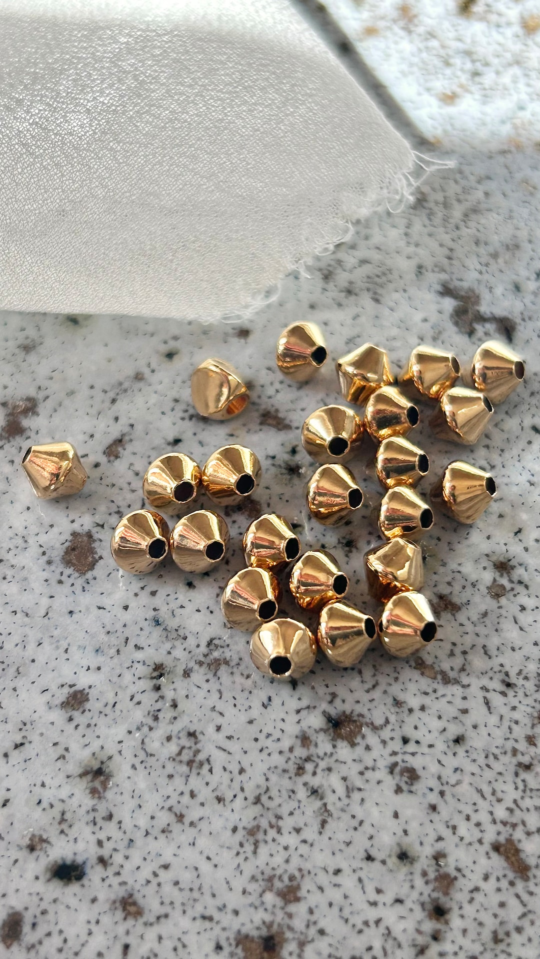 40 Intercalaires Toupies Perles En Métal 5mm - Doré, Argenté, Bronze, Sans Nickel, France