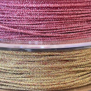 2 mètres cordon 1mm polyester métallisé, fil polyester 1 mm bracelet image 8