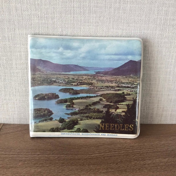 Vintage Golden Fleece Souvenir From Derwentwater, Bassenthwaite and Skiddaw Needle Case and Needles - 1960s