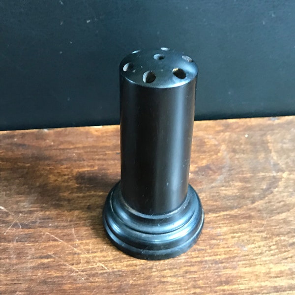 Antique Victorian /Edwardian Turned Ebony Hat Pin Holder  - 1890s-1900s