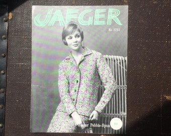 Vintage Jaegar 2 piece suit Knitting pattern design no. 3723 - 1960s