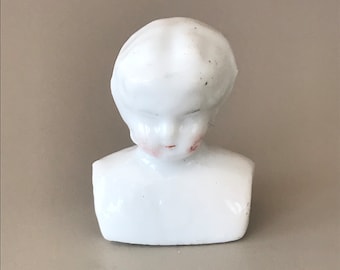 Antique Porcelain German Doll Head - 1900s