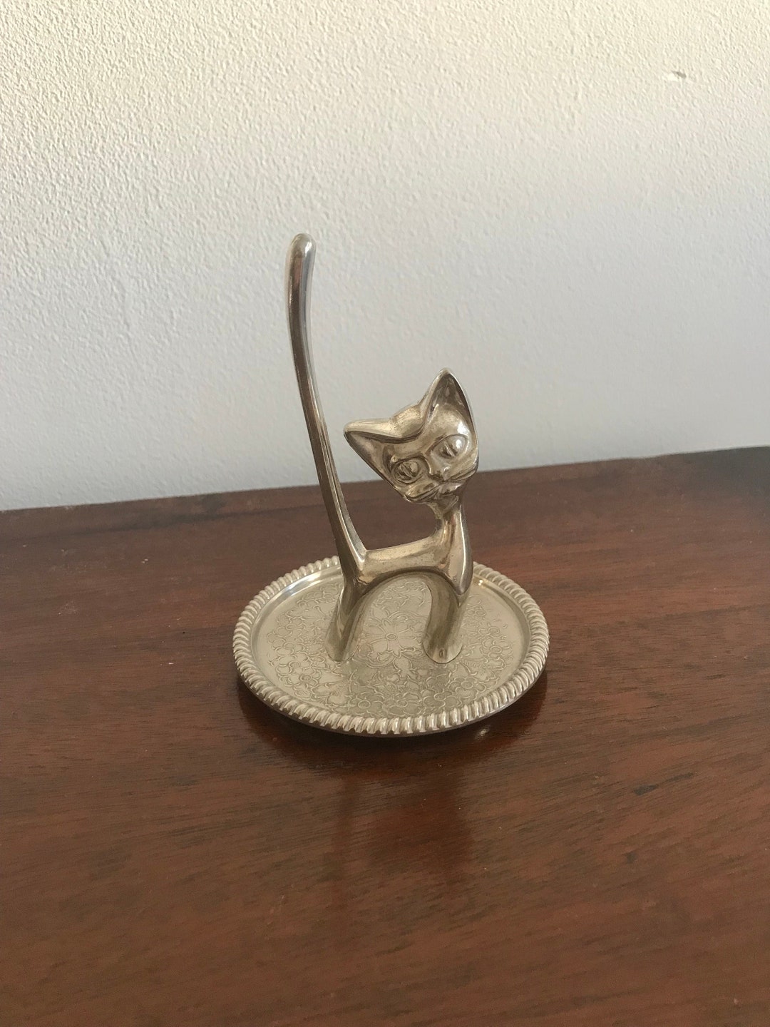 Vintage Kitsch Ring Holder Made in England by Seba - Siamese Cat Design ...