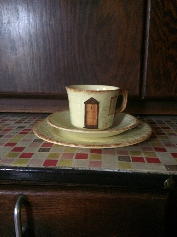 Vintage Keele Street Pottery Cottage Ware Trio 1940 1950s Etsy