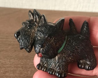 ヴィンテージ かわいい 初期プラスチック スコティッシュ テリア犬 2
