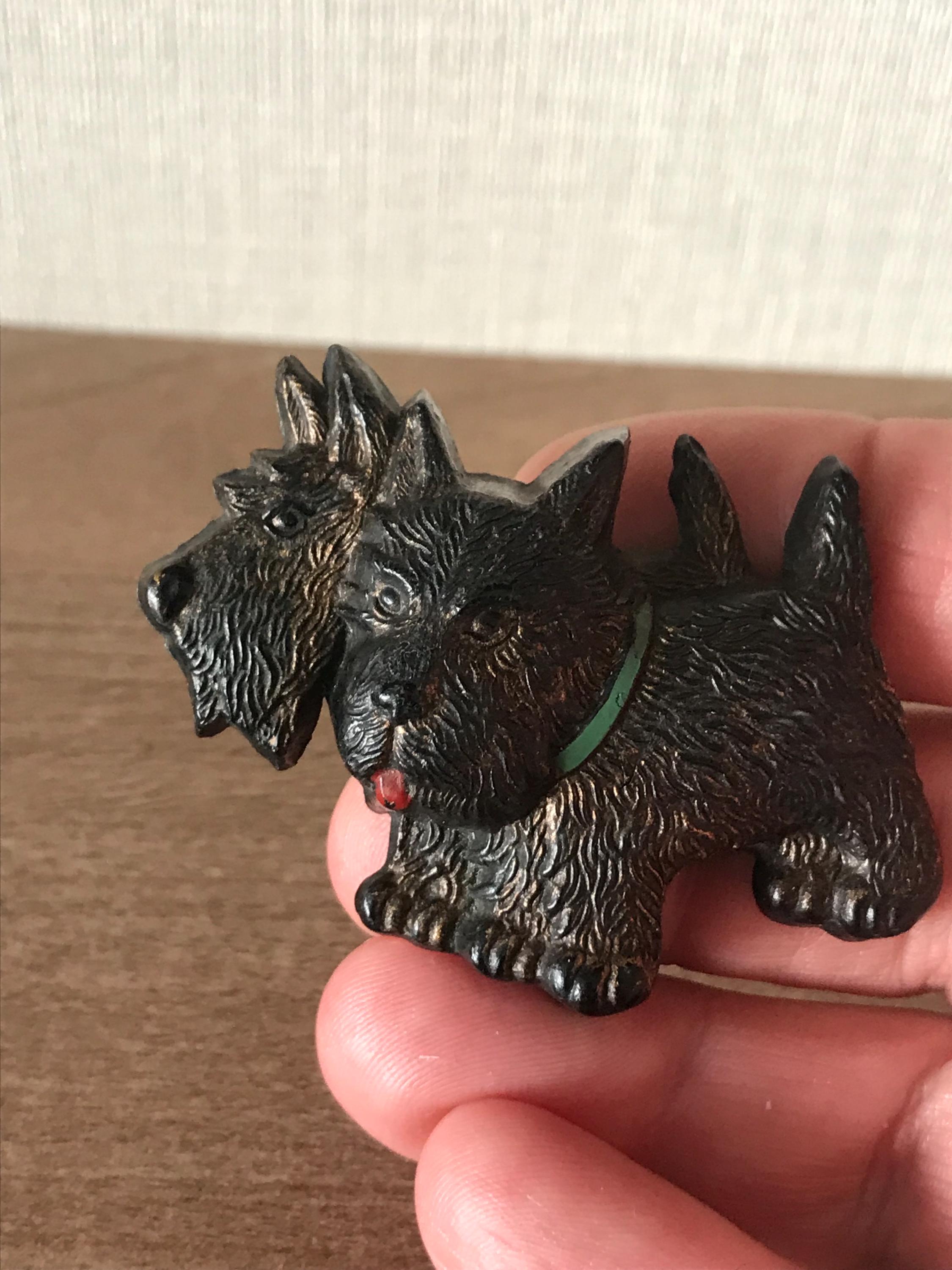 ヴィンテージ かわいい 初期プラスチック スコティッシュ テリア犬 2