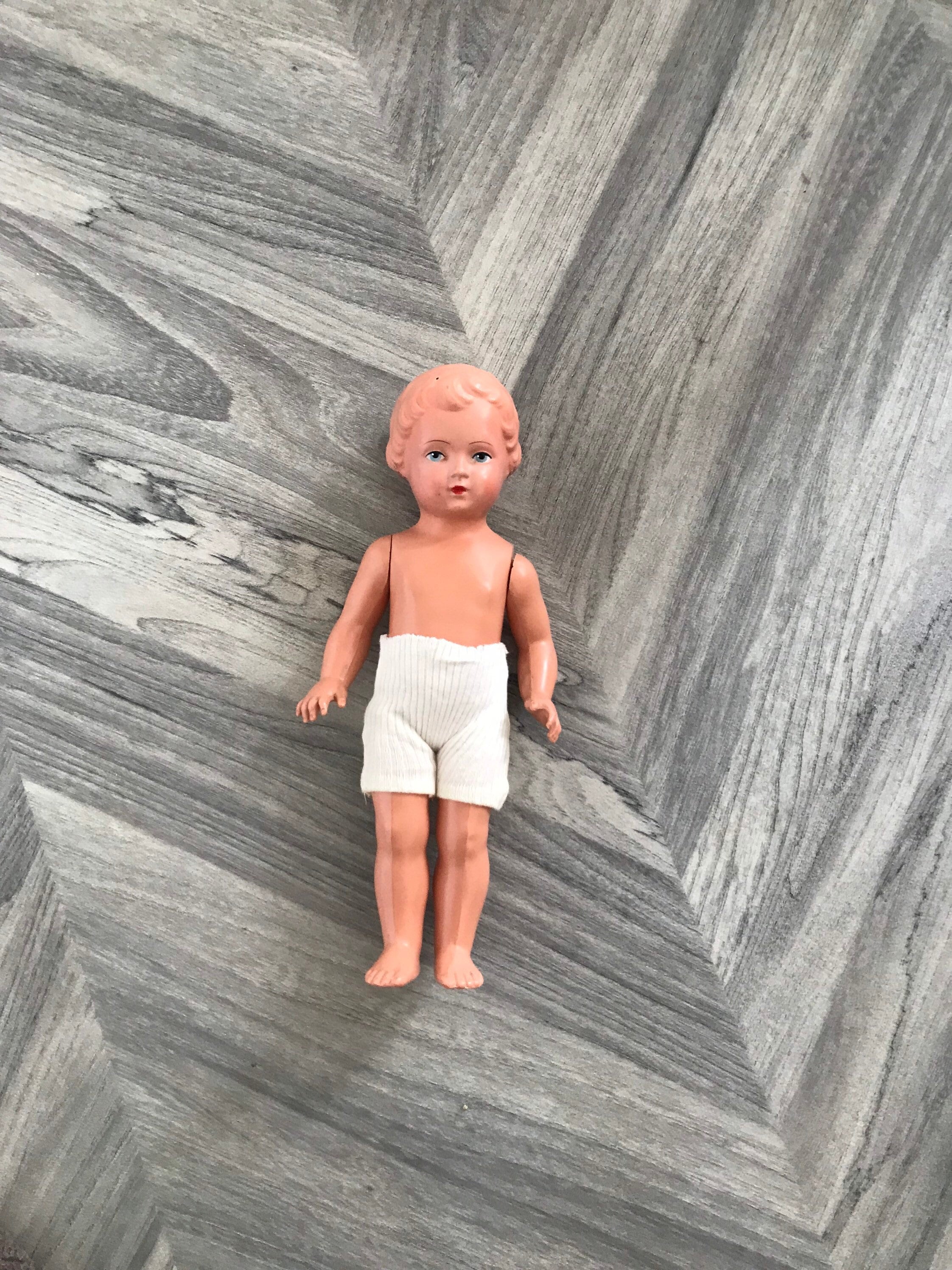 ヴィンテージ シルトクロット ドイツ製セルロイド人形 - シルト