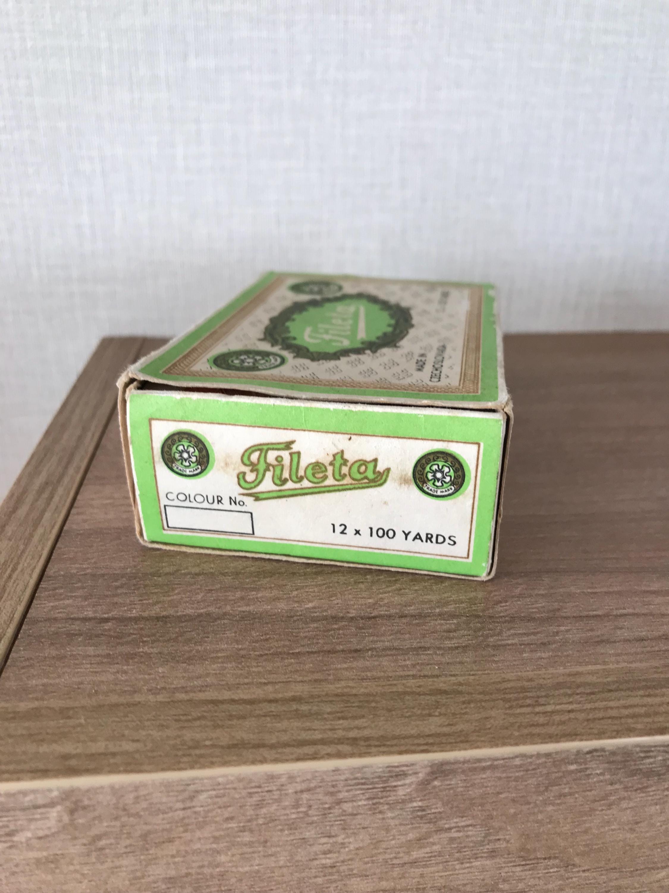 Fileta Vintage Boxed Burnt Orange Fileta Thread X 12 - Made in Czechoslovakia ...