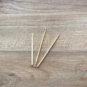 アンティーク彫刻牛骨かぎ針3本