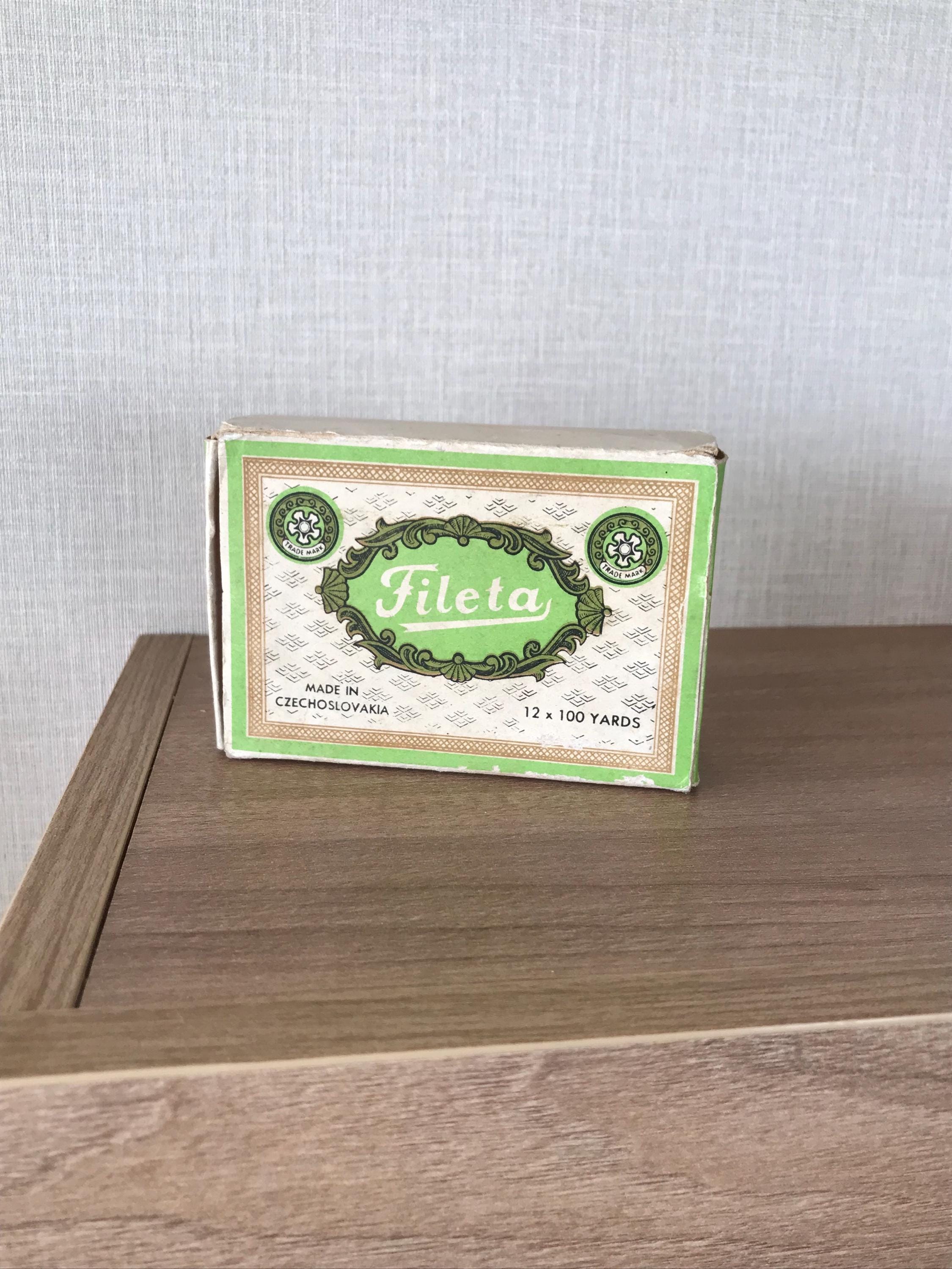 Fileta Vintage Boxed Burnt Orange Fileta Thread X 12 - Made in Czechoslovakia ...