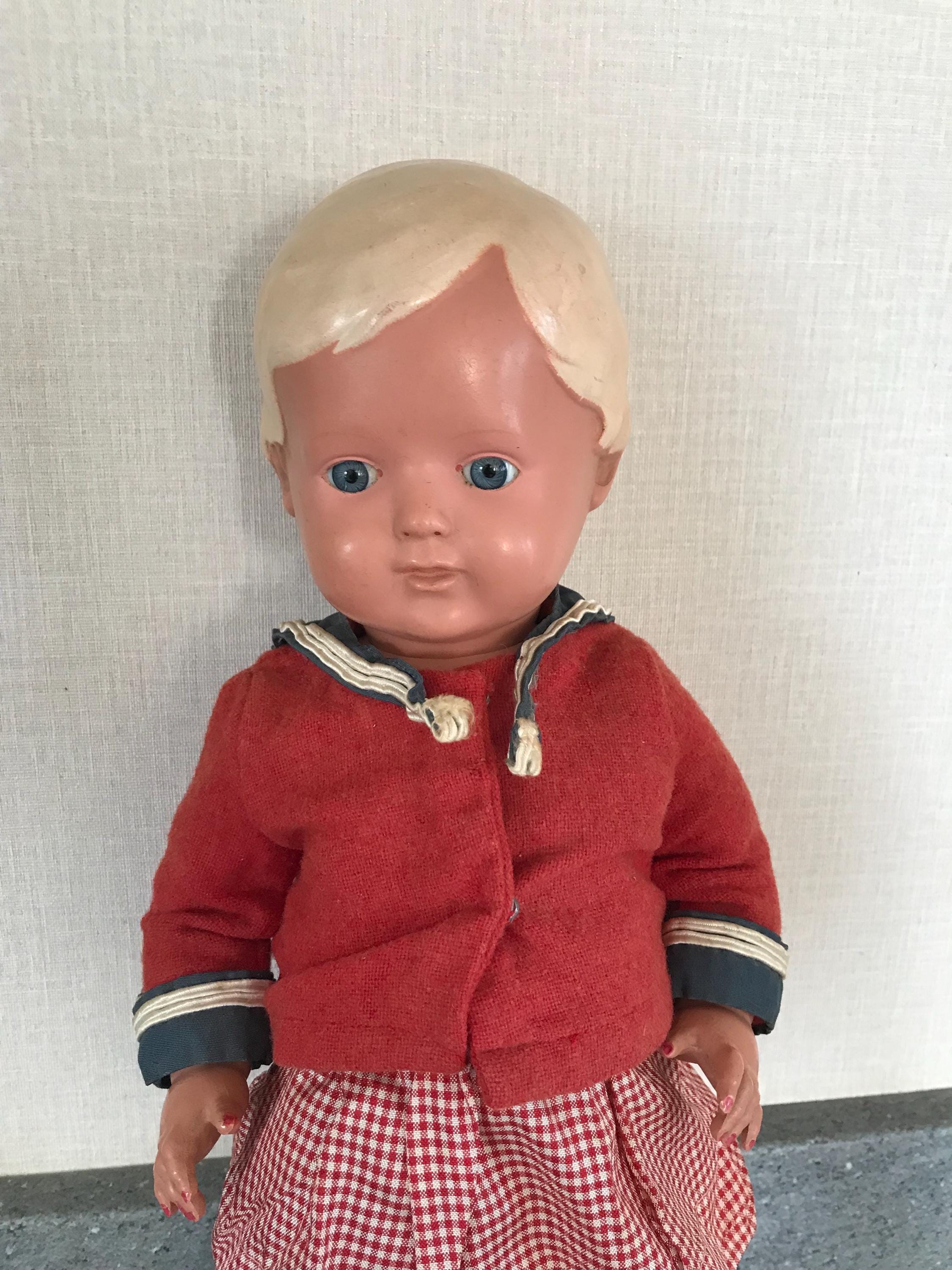 ドイツヴィンテージ　シルトクレート　セルロイド人形 ヴィンテージ シルトクロット ドイツ製セルロイド人形 - シルト