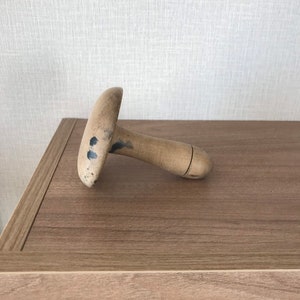 Beautiful Vintage Wooden Sock Darning Mushroom