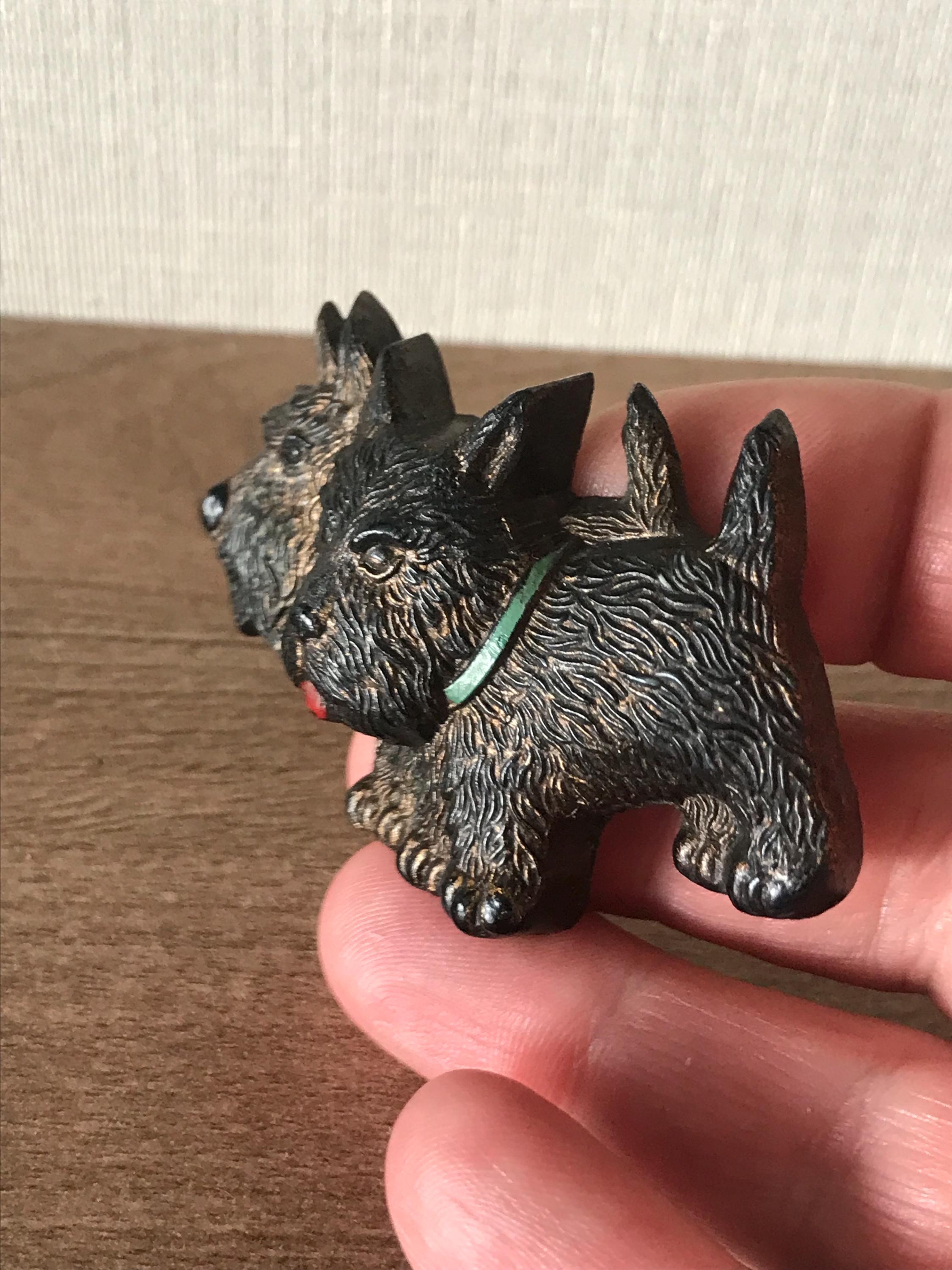 ヴィンテージ かわいい 初期プラスチック スコティッシュ テリア犬 2