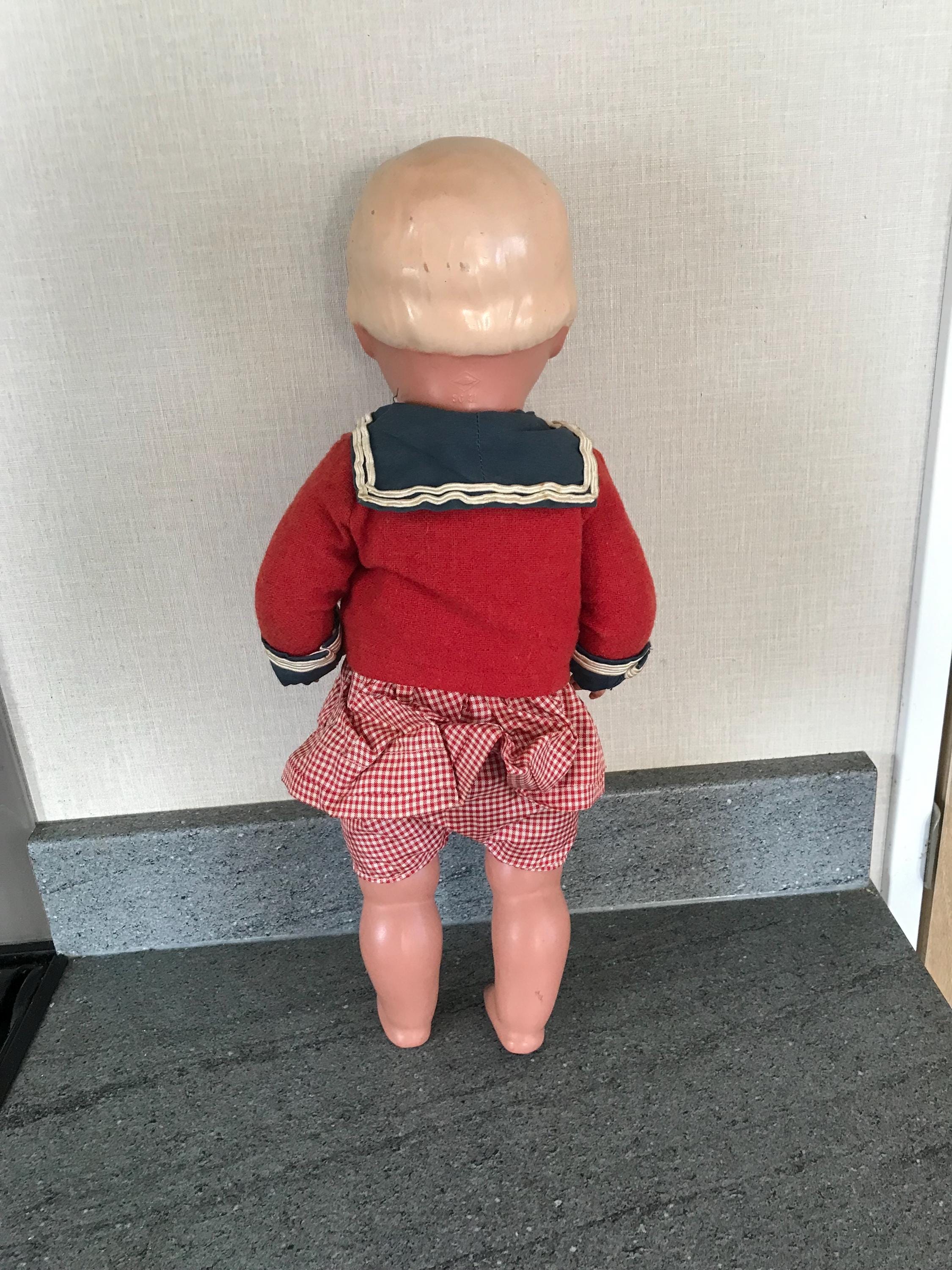 ドイツヴィンテージ　シルトクレート　セルロイド人形 ヴィンテージ シルトクロット ドイツ製セルロイド人形 - シルト