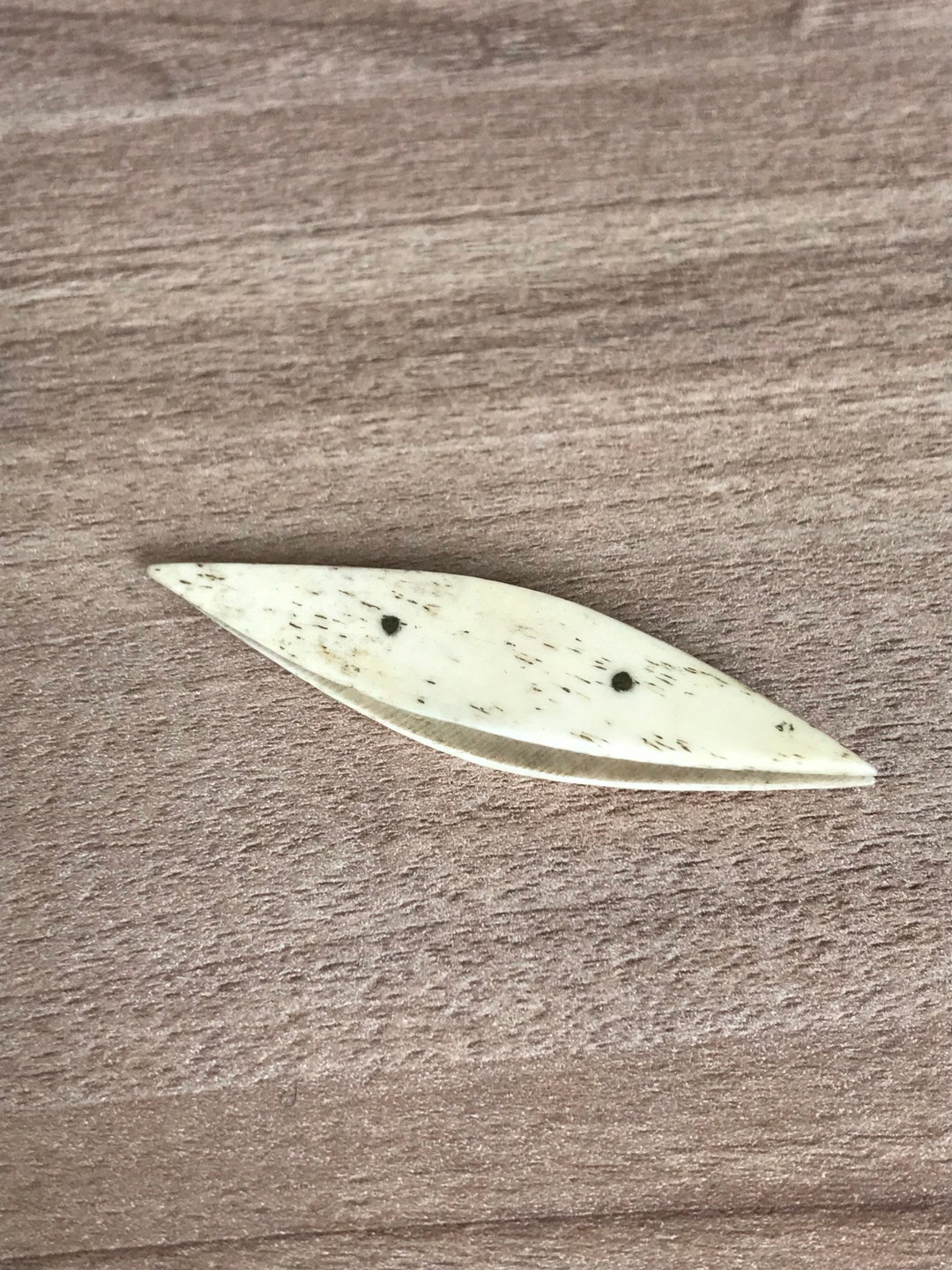 Antique Bovine Bone Tatting Shuttle Etsy