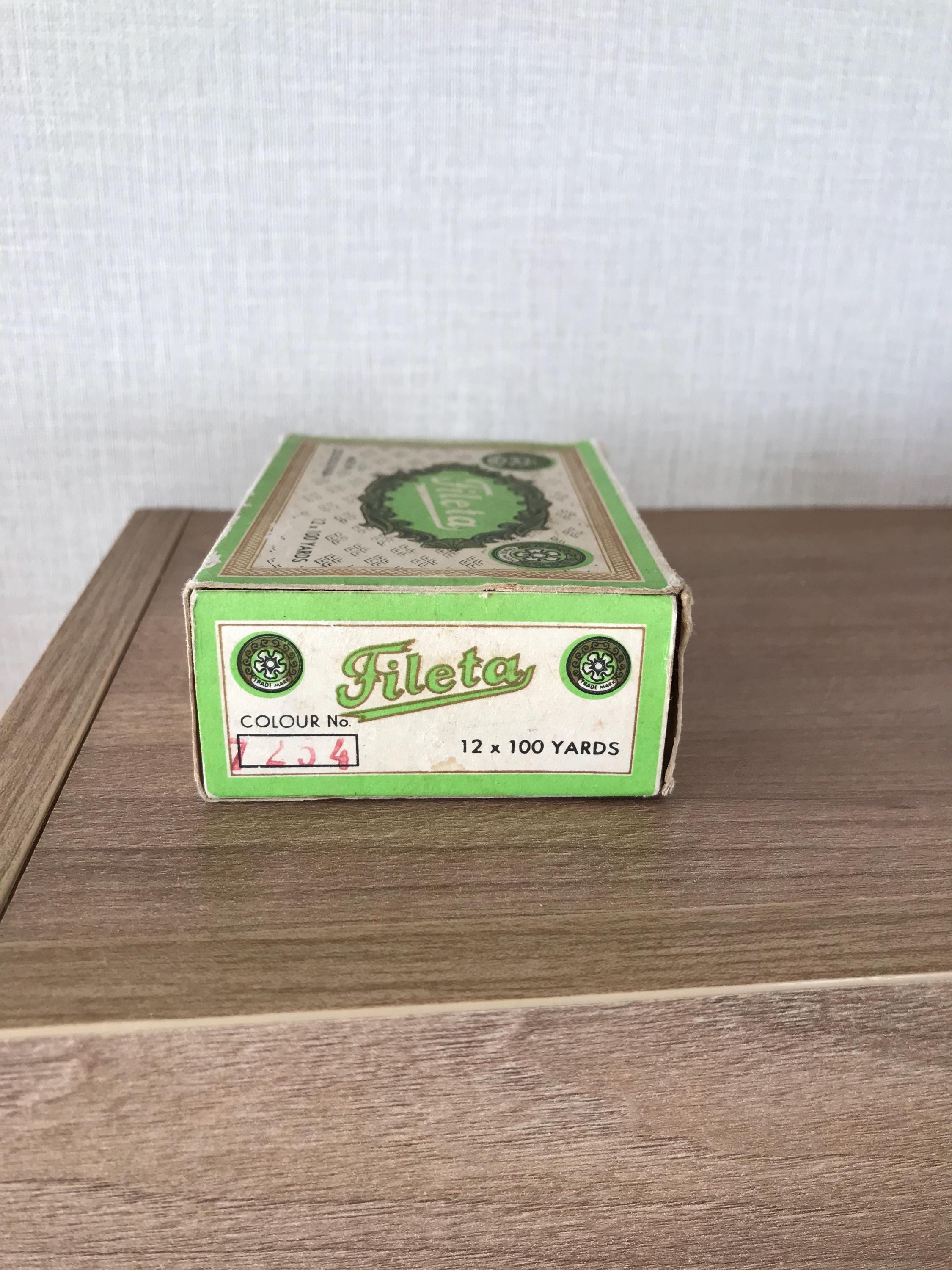 Fileta Vintage Boxed Burnt Orange Fileta Thread X 12 - Made in Czechoslovakia ...