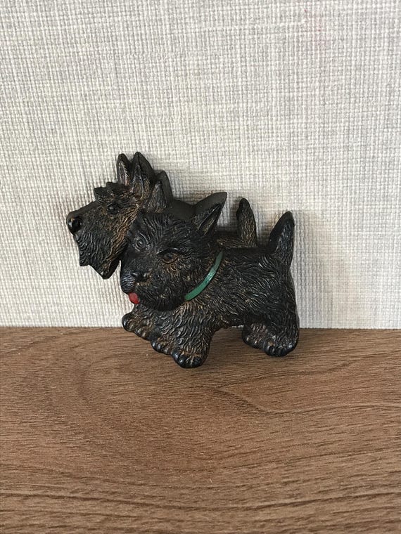 ヴィンテージ かわいい 初期プラスチック スコティッシュ テリア犬 2
