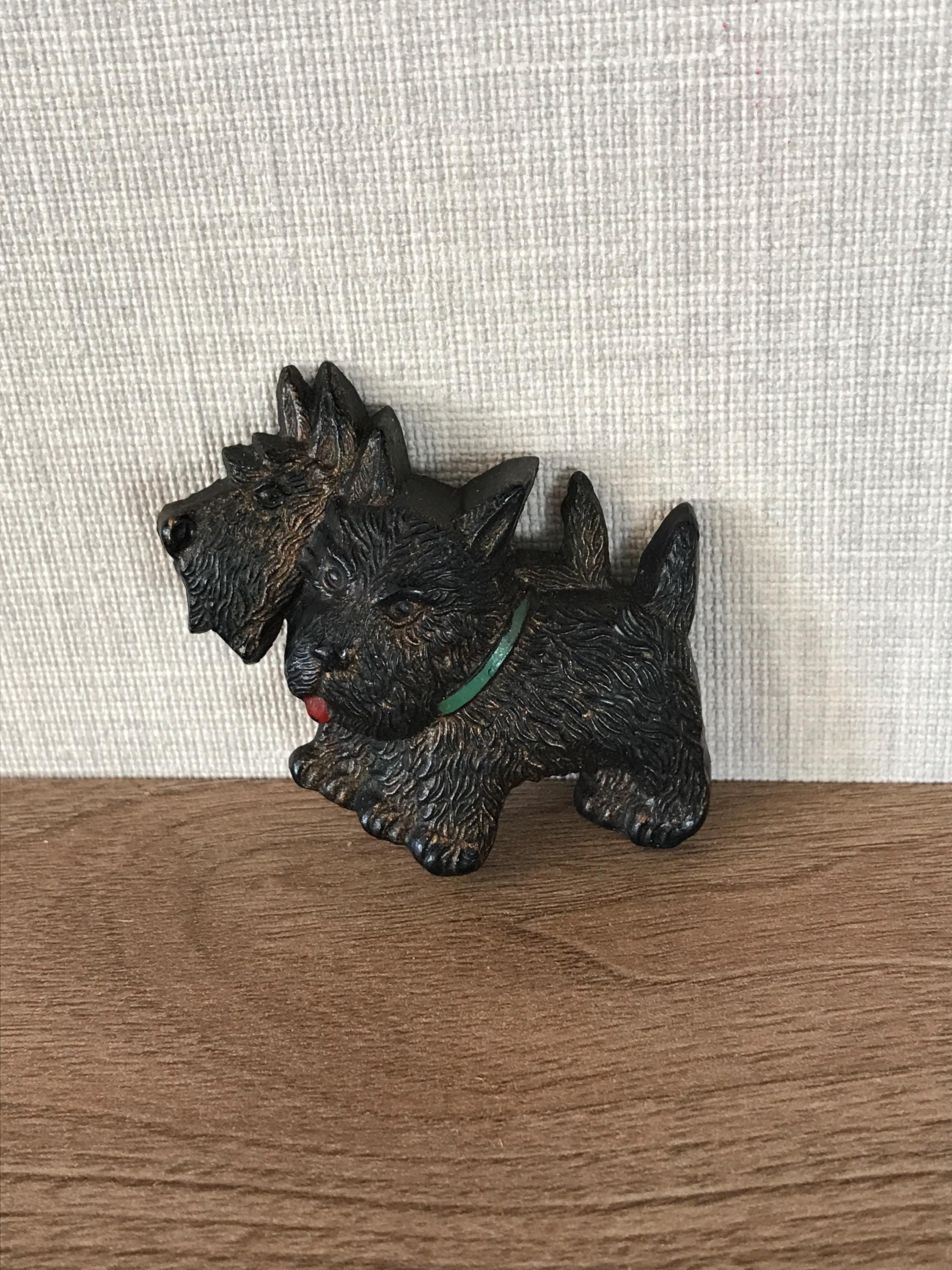 ヴィンテージ かわいい 初期プラスチック スコティッシュ テリア犬 2