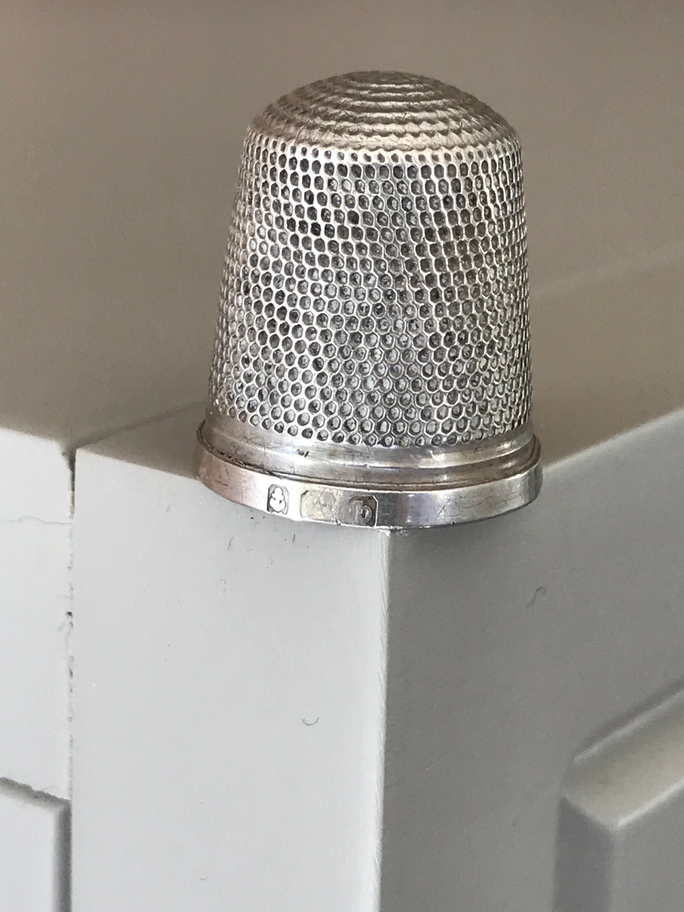 Vintage Birmingham Sterling Silver Thimble date letter b Etsy