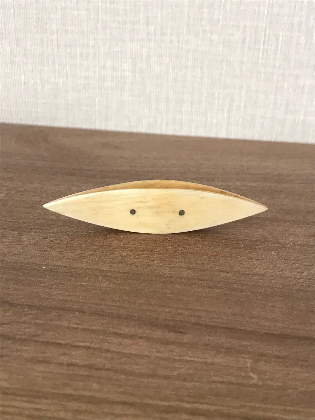 Antique Bovine Bone Tatting Shuttle Etsy