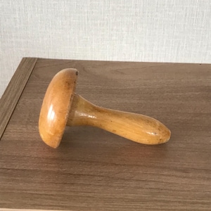 Beautiful Vintage Wooden Sock Darning Mushroom