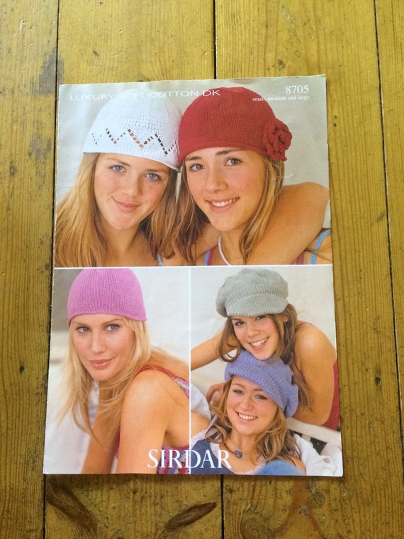Ladies Baker Boy Peaked Hat Cap KNITTING PATTERN Tweed Aran Flat Or in the round