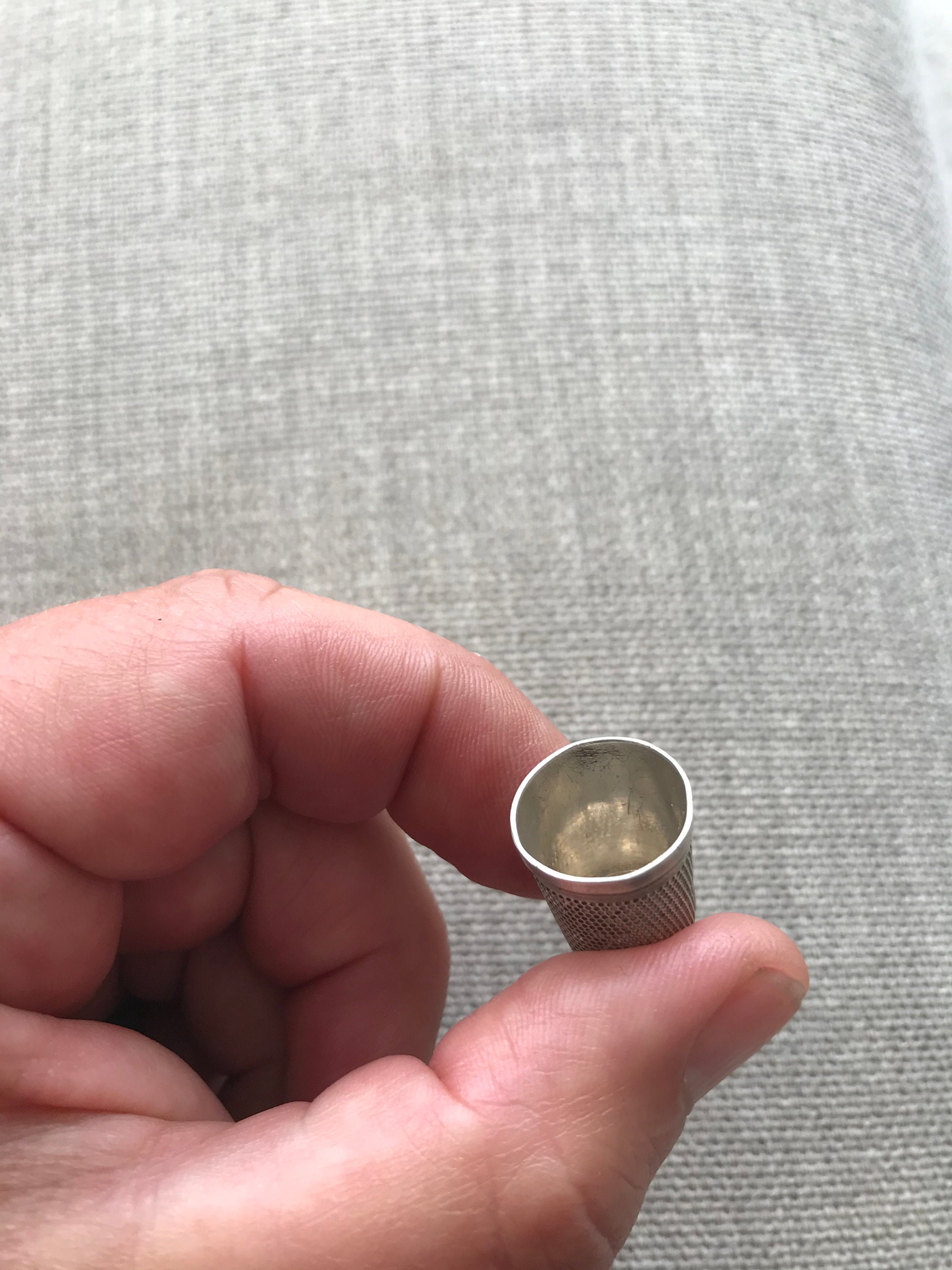 Vintage Birmingham Sterling Silver Thimble date letter b Etsy