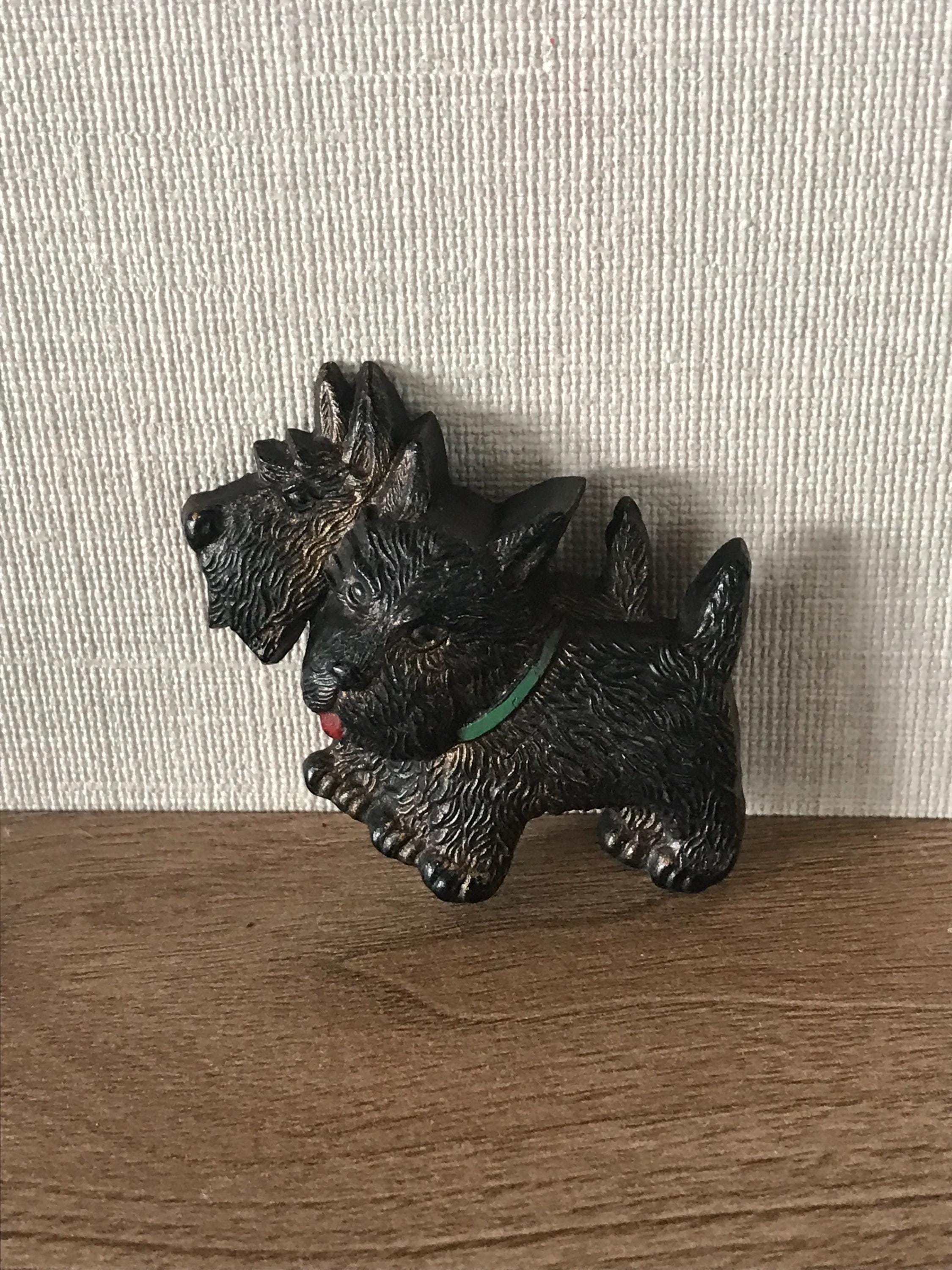 ヴィンテージ かわいい 初期プラスチック スコティッシュ テリア犬 2